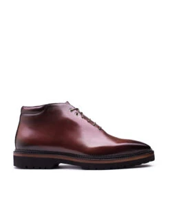 Bottines EMILIO Bordeaux Patiné