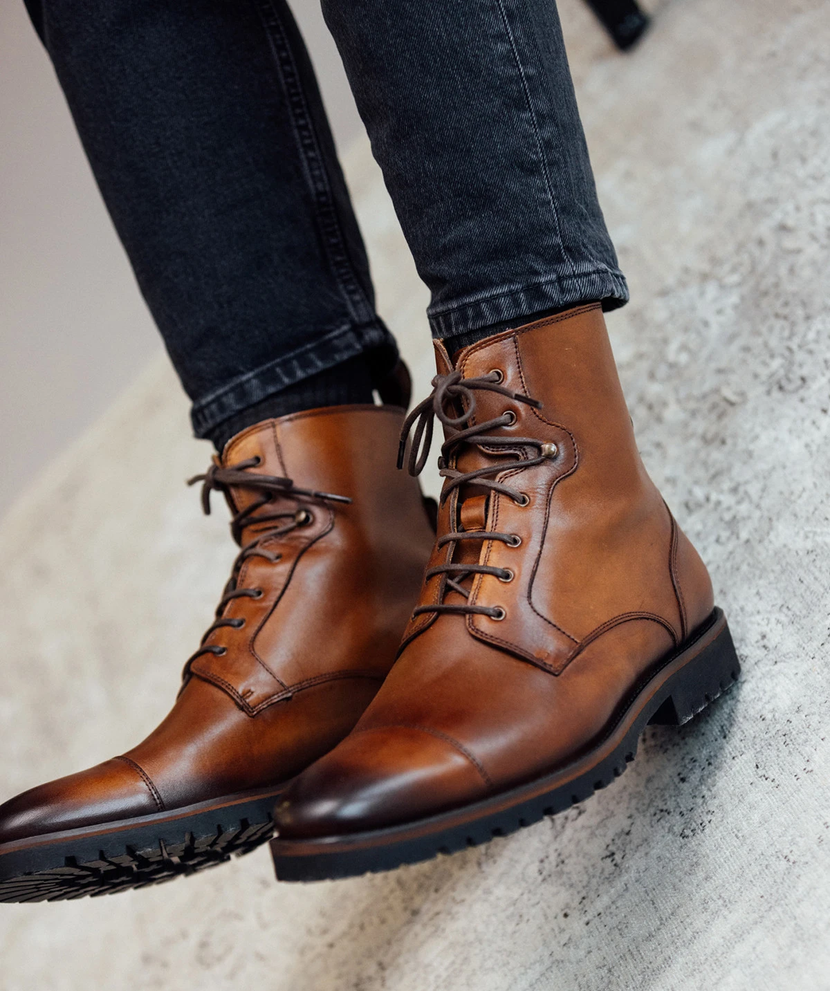 Bottines POWELL Marron Patiné – Image 5