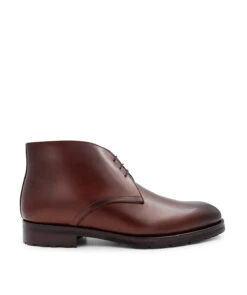 Bottines Tomaso Marron Patiné