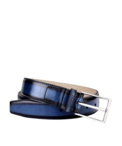 Ceinture Antica Bleu Patiné