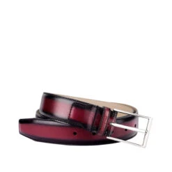 Ceinture Antica Bordeaux Patiné