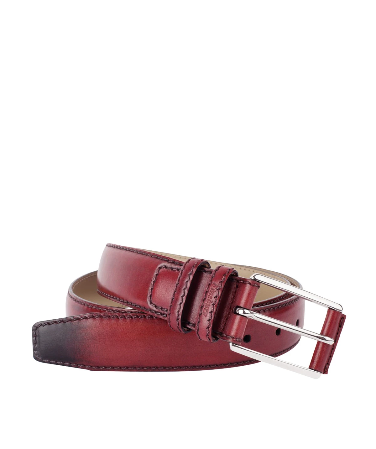 Ceinture Cuir Patiné Magenta