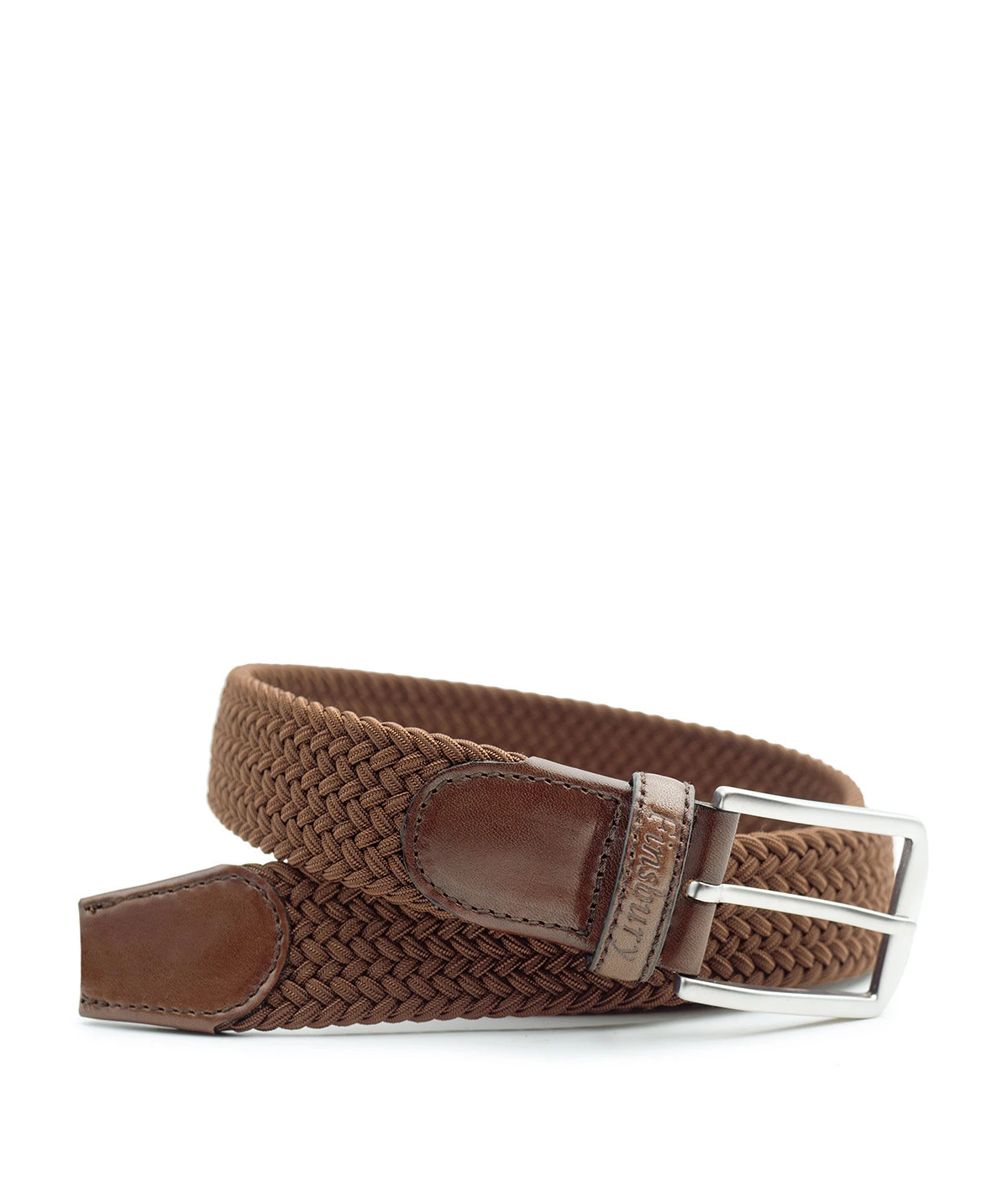 Ceinture Tressée Marron