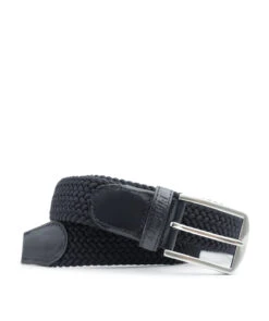 Ceinture Tressée Noir