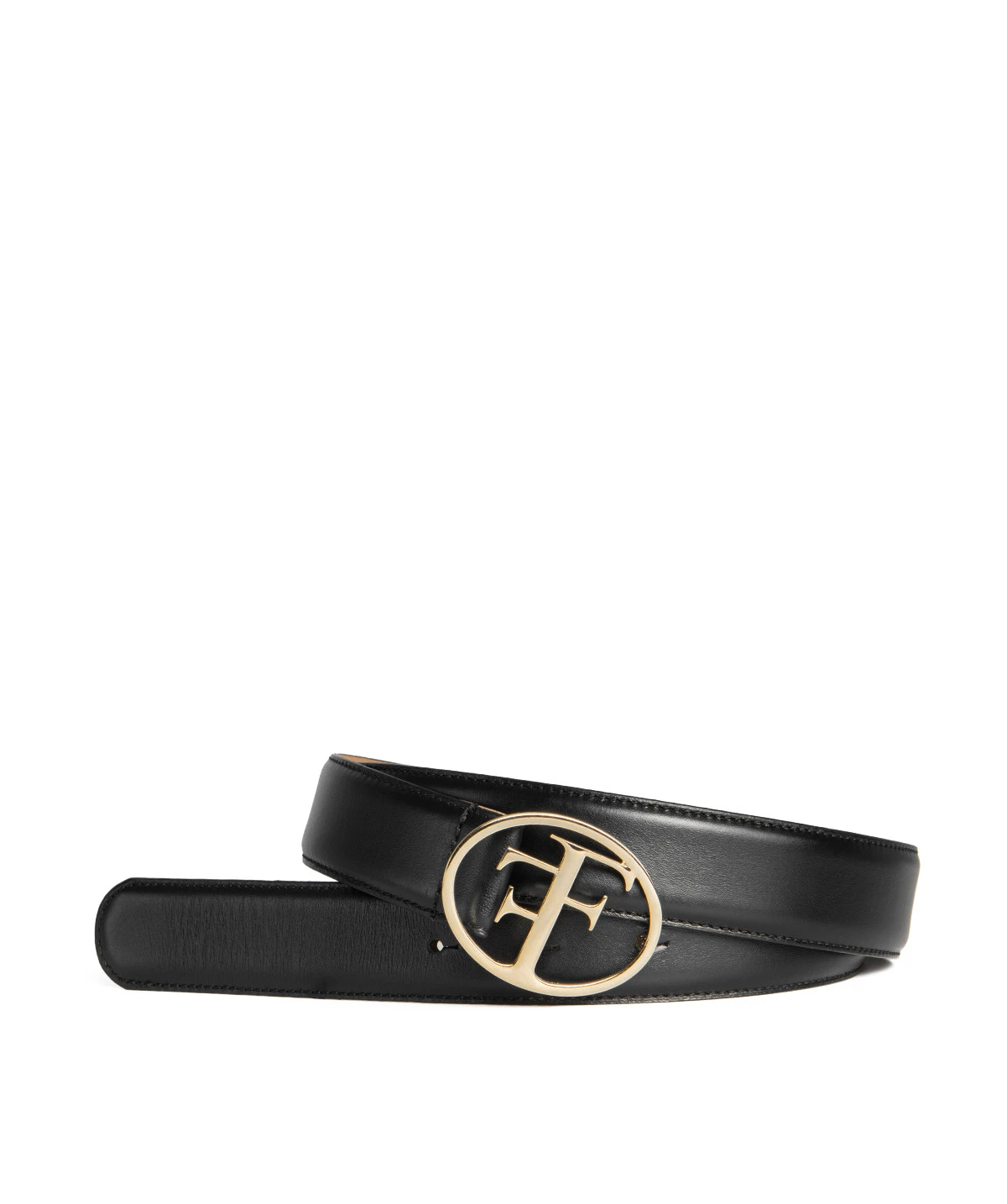 Ceinture PARIS NOIR Boucle Or