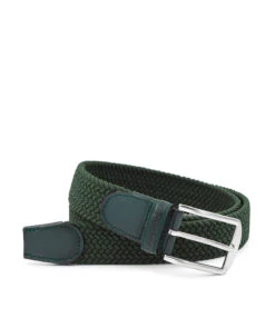 Ceinture Tressée Vert