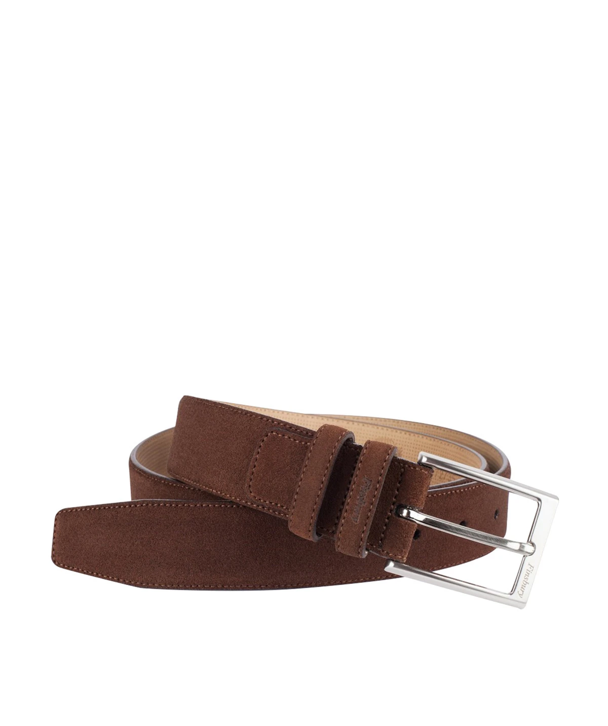 Ceinture Veau Velours Marron