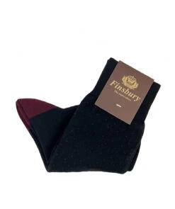 Chaussettes Noir Bordeaux