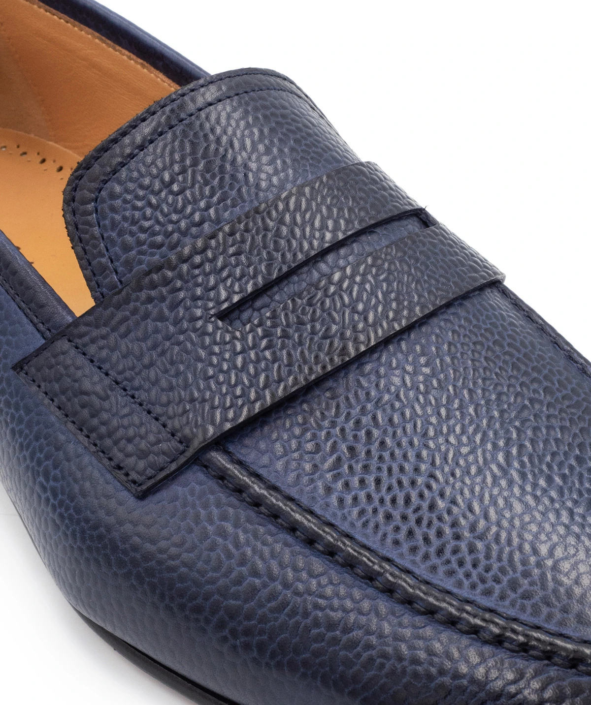 Mocassin MARKOS Grainé Bleu Patiné – Image 4
