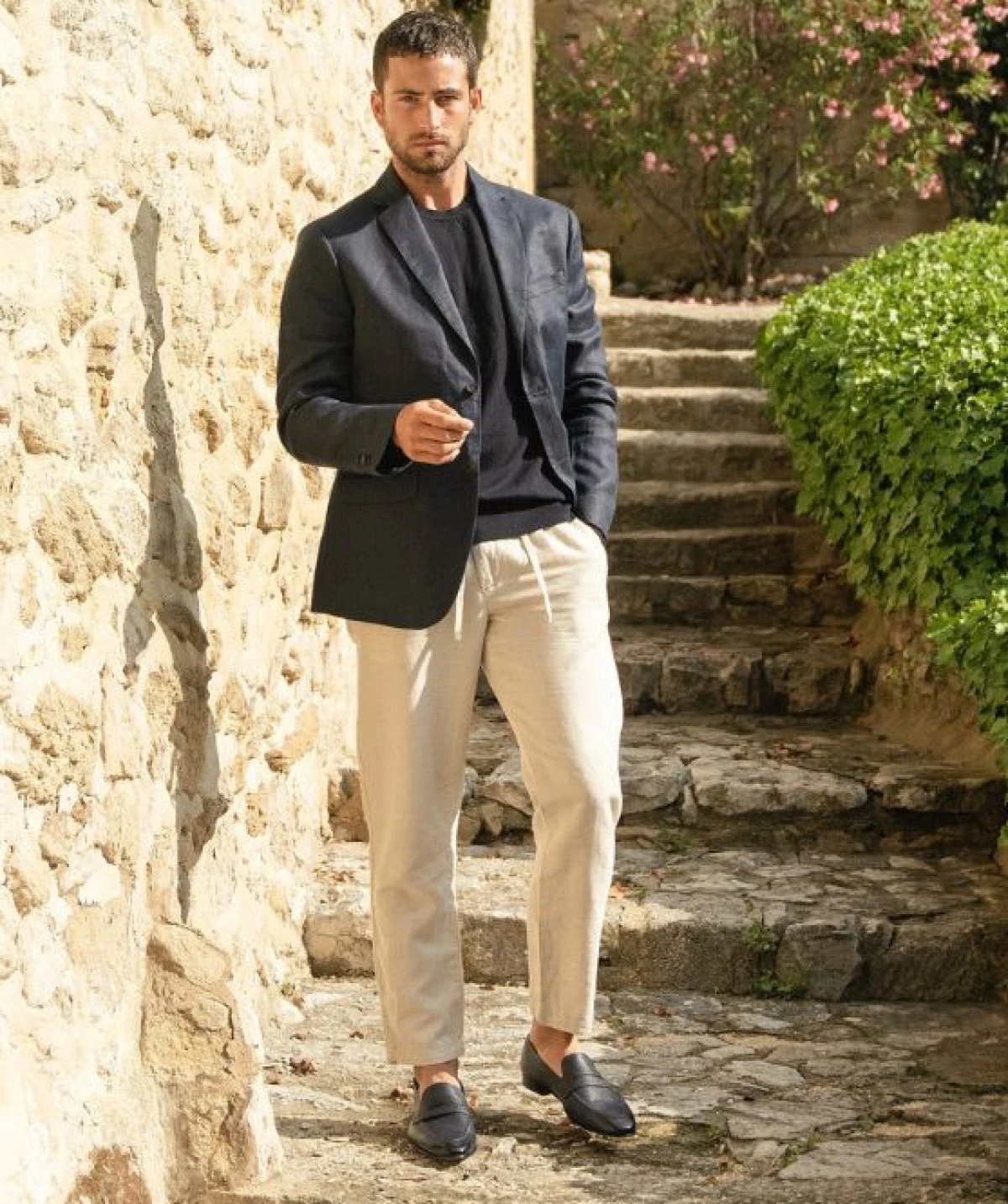 Mocassin MARKOS Grainé Bleu Patiné – Image 5