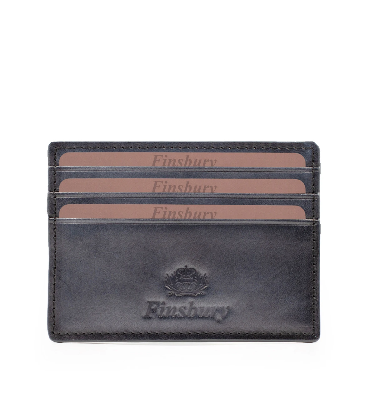 Porte-cartes Gris Patiné – Image 2