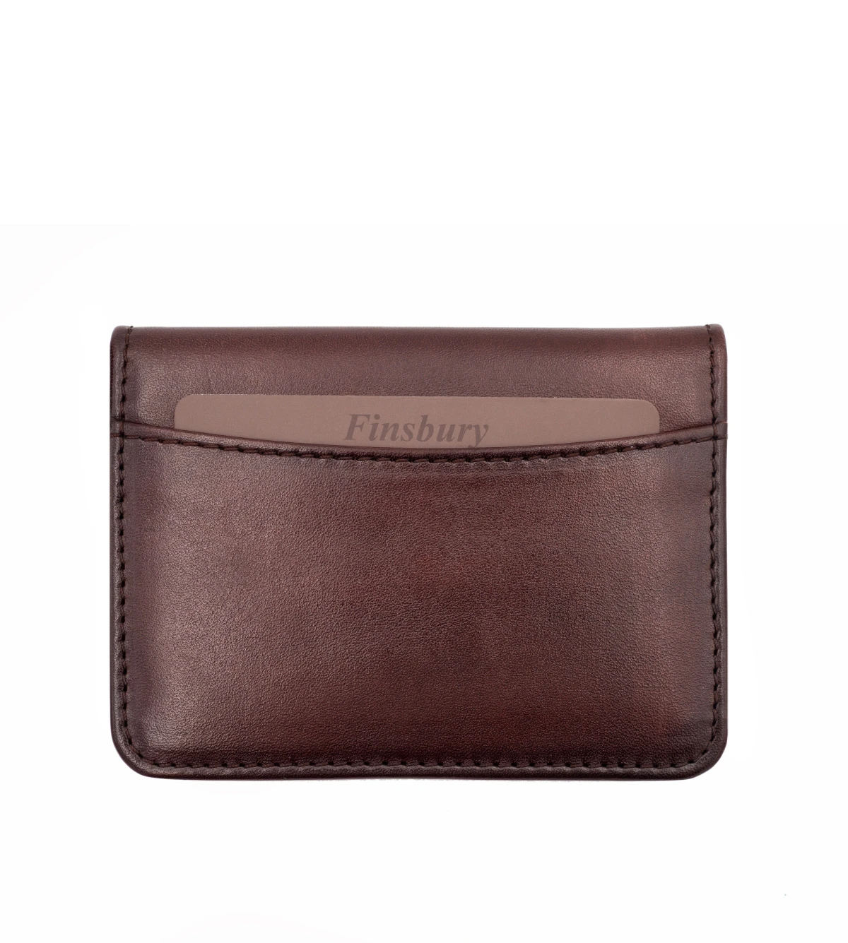 Porte-cartes à Deux Volets Marron Patiné – Image 2