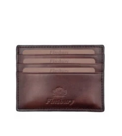 Porte-cartes Maron Patiné