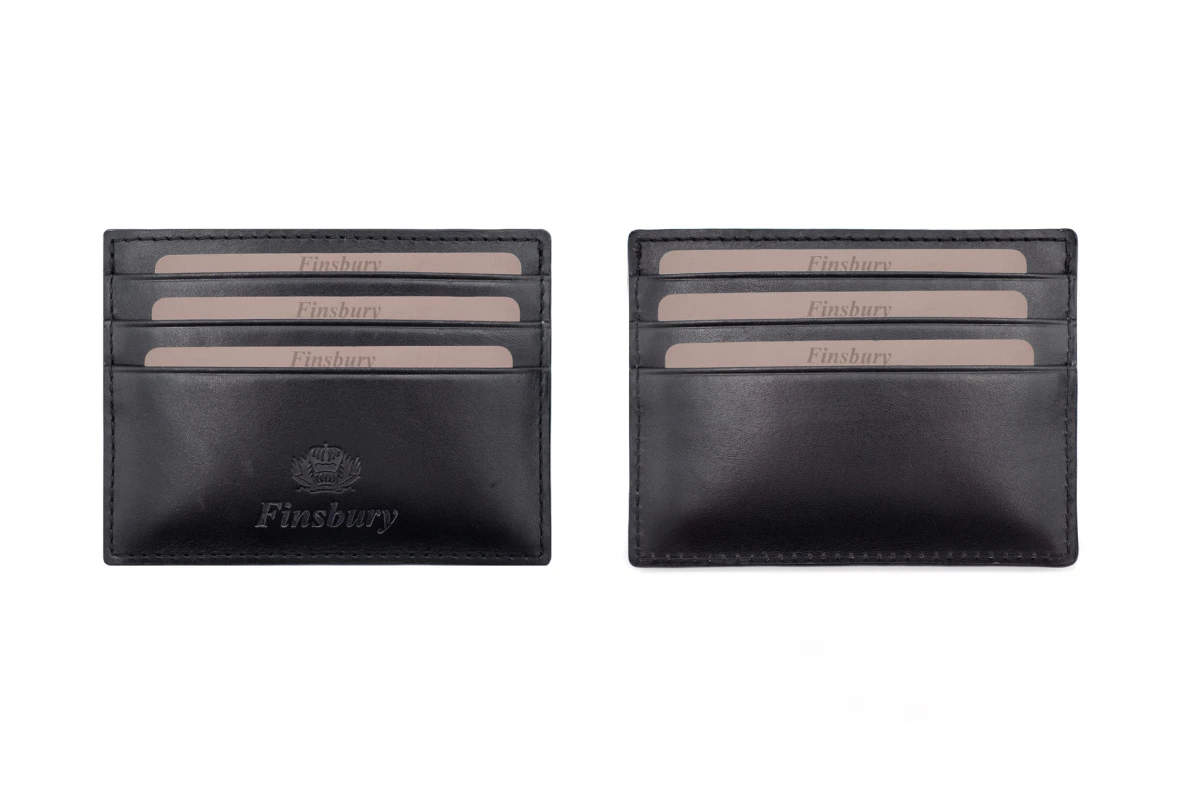 Porte-cartes Noir Patiné – Image 3