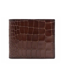 Portefeuille Croco Marron